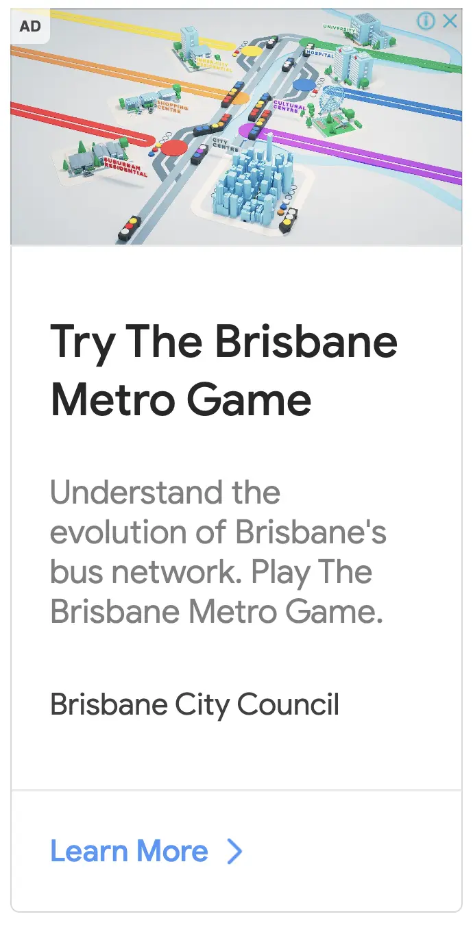 google display ads brisbane metro vertical