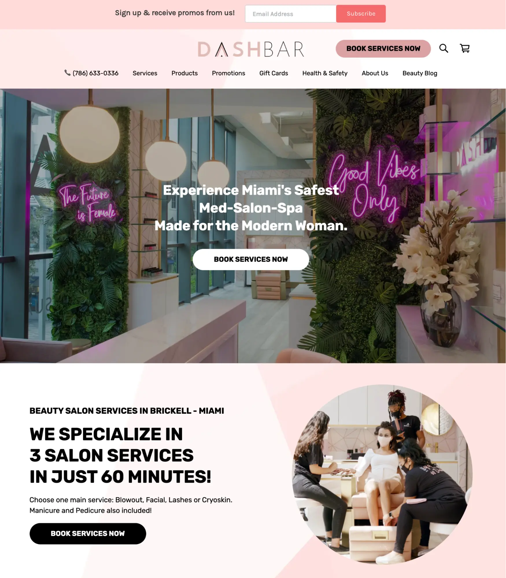 homepage designs dashbar