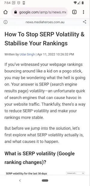 on page seo vs technical seo amp example